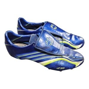 Adidas F50 Tunit SG Blue cleats mens US 8.5 Vtg